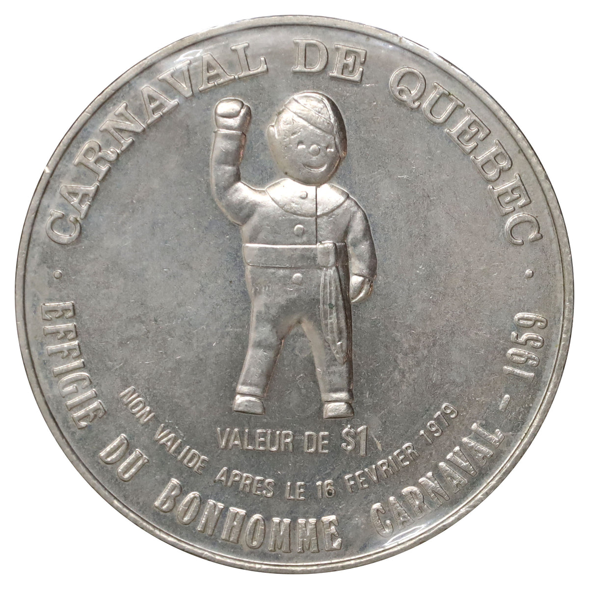1979 Canada Carnaval de Quebec 1959 Bonhomme Souvenir Token