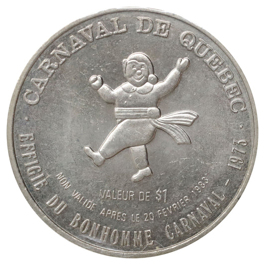 1983 Canada Carnaval de Quebec 1973 Bonhomme Souvenir Token (ERROR)