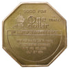1974 Nanaimo, BC, 8th Annual Bathtub Race Commemorative Brass Dollar Token