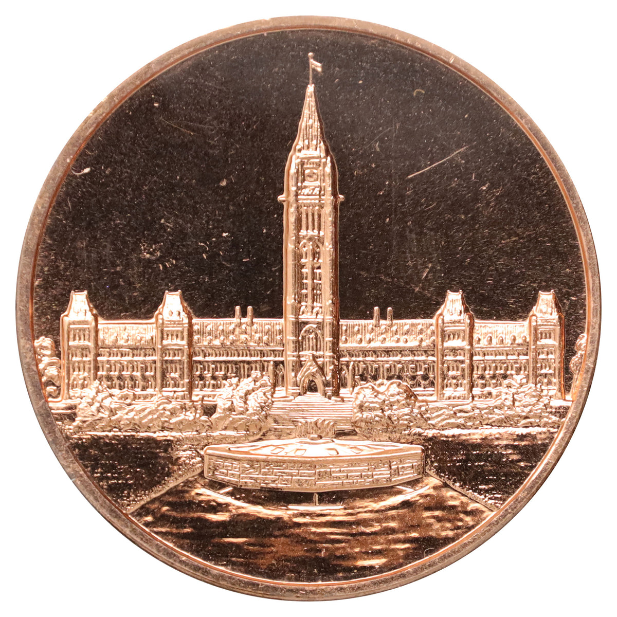 Ottawa, ON, Parliament of Canada Copper Souvenir Medallion