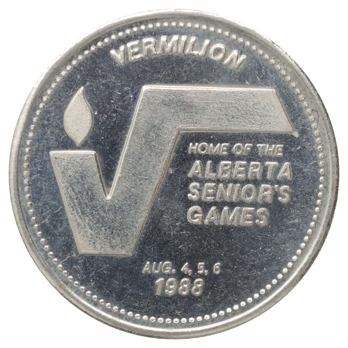1988 Vermilion, AB, Alberta Senior's Games Trade Dollar