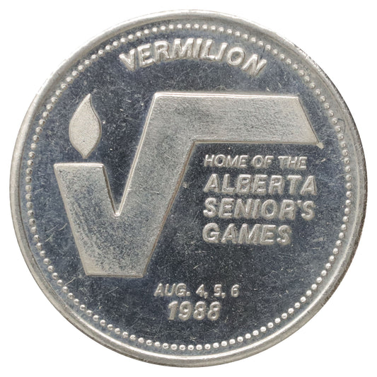 1988 Vermilion, AB, Alberta Senior's Games Trade Dollar