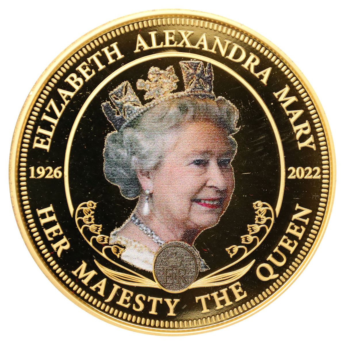 2012 Bradford Exchange Queen Elizabeth II Gold-Plated Token