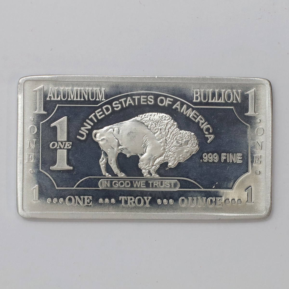 USA 1 oz. .999 Aluminum Bullion Bar