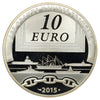 France 2015 10 Euro Grands Navires Francais Colbert .900 Silver Coin (light wear)