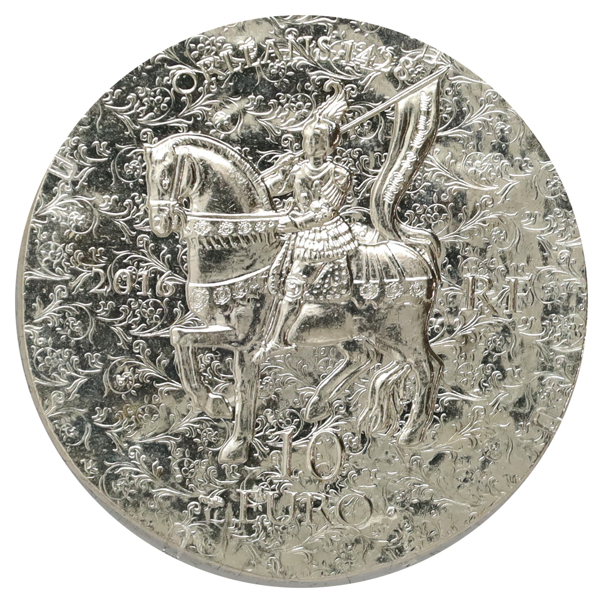 France 2016 10 Euro Femmes de France Jeanne D'Arc .900 Silver in Case (minor wear)