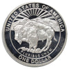 1999 USA Yellowstone National Park .900 Proof Silver Dollar (minor issues)