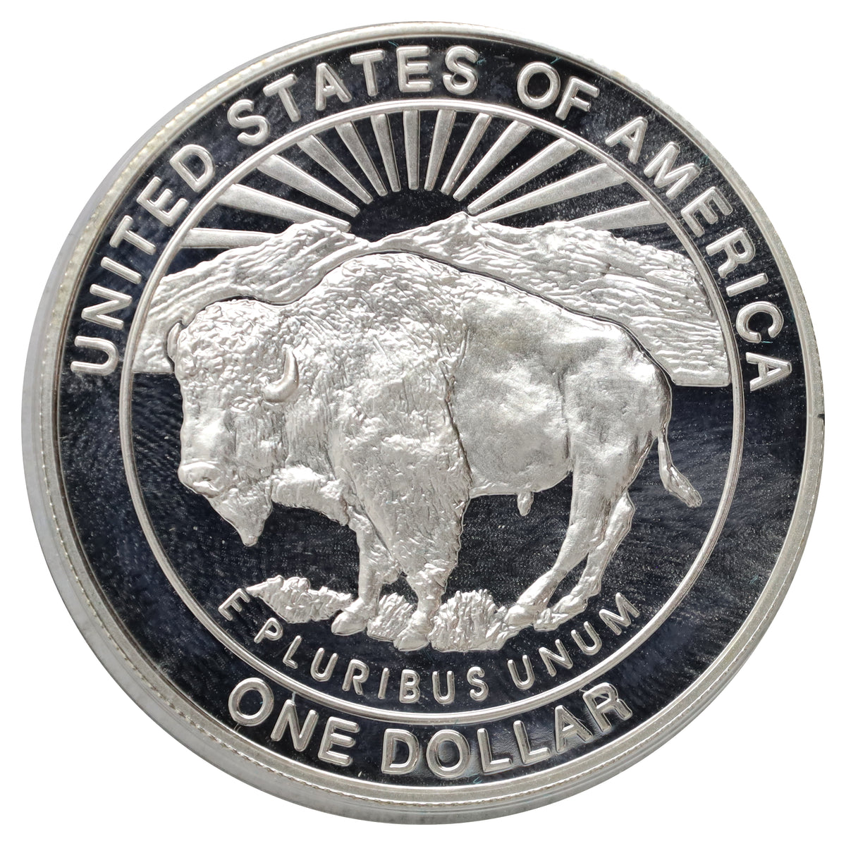 1999 USA Yellowstone National Park .900 Proof Silver Dollar (minor issues)