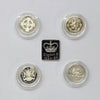 Great Britain 1998-2001 4-Coin Piedfort Silver Proof Set (minor issues)