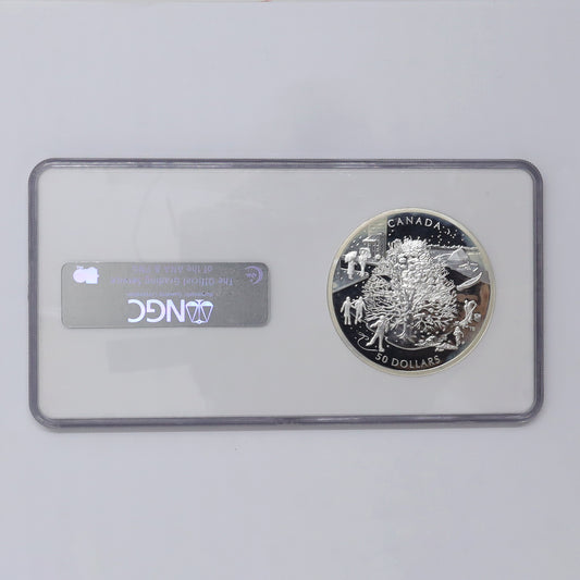 2006 Canada $50 The Four Seasons 5 oz. Fine Silver Coin NGC Certified PF69 UHC (No Tax)