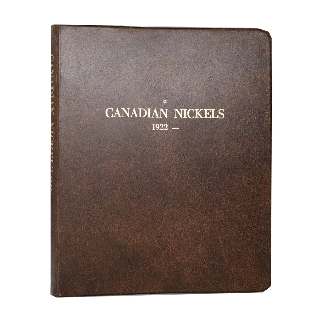 Estate Lot of 37x 1922-1969 Canada 5-cents in Brown Harco Album (sold as-is)