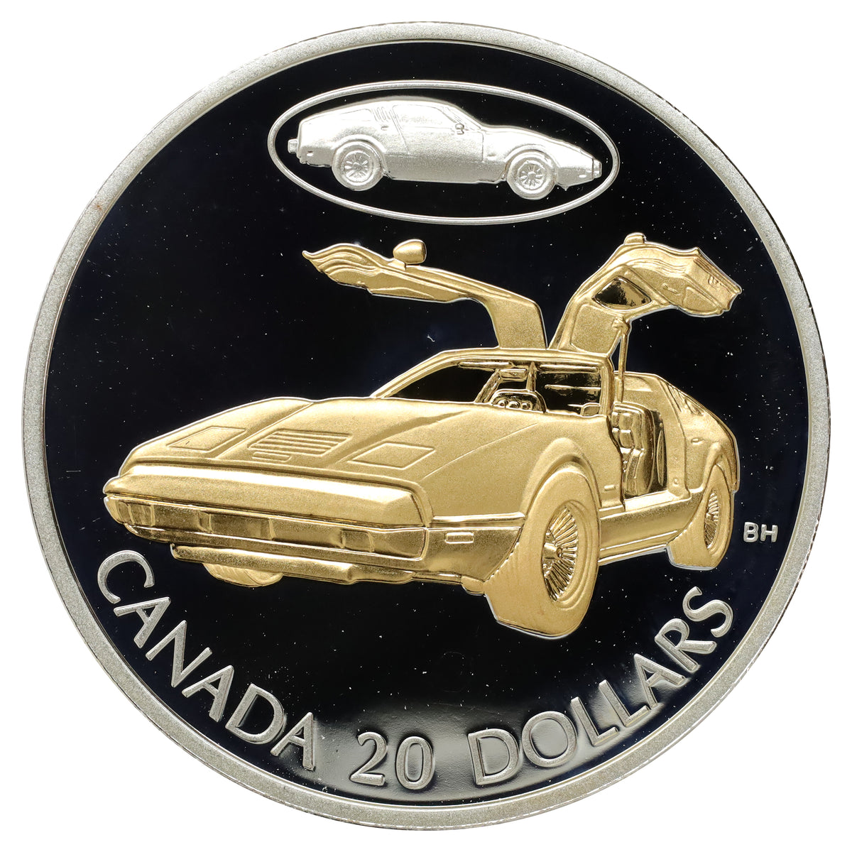 2003 Canada $20 Transportation Car The Bricklin Sterling Silver (coin only) scr.cap