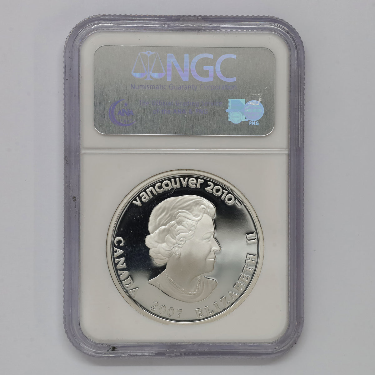 2007 Canada $25 Biathlon Olympic Sterling Silver Hologram NGC Certified PF69 UHC