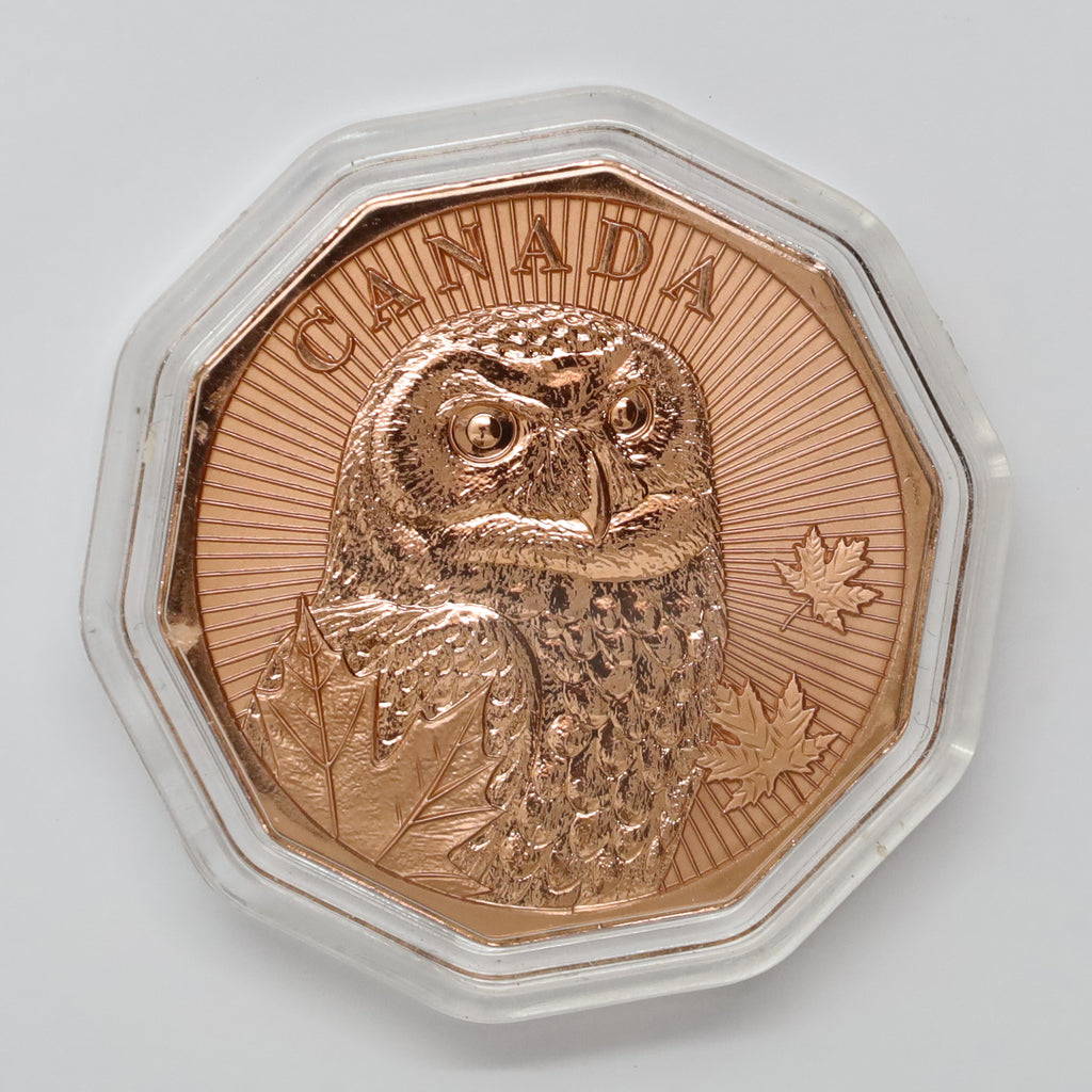 Maple Leaf Mint Guardians of the North Snowy Owl 1oz. .999 Fine Copper (scr.cap)
