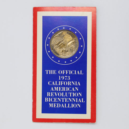 1973 USA California American Revolution Bicentennial Medallion in Folder (light wear)