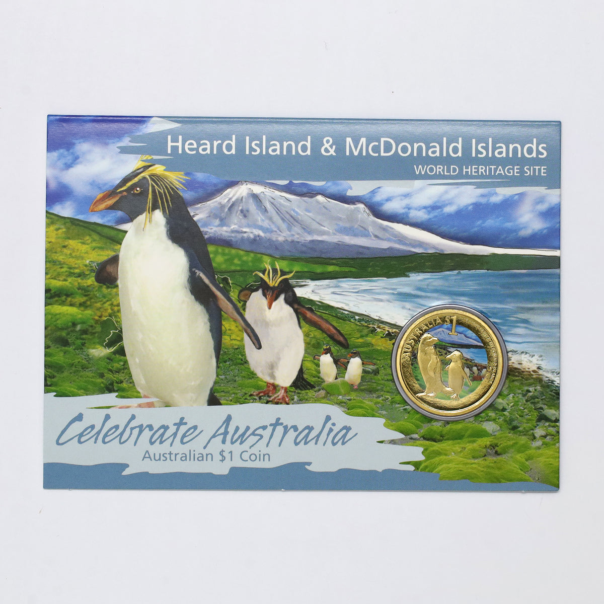 Australia 2010 $1 Celebrate Australia Heard Island & McDonald Islands Coloured Coin
