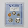 1969 S USA 5-Coin Set AACGS Certified PR67