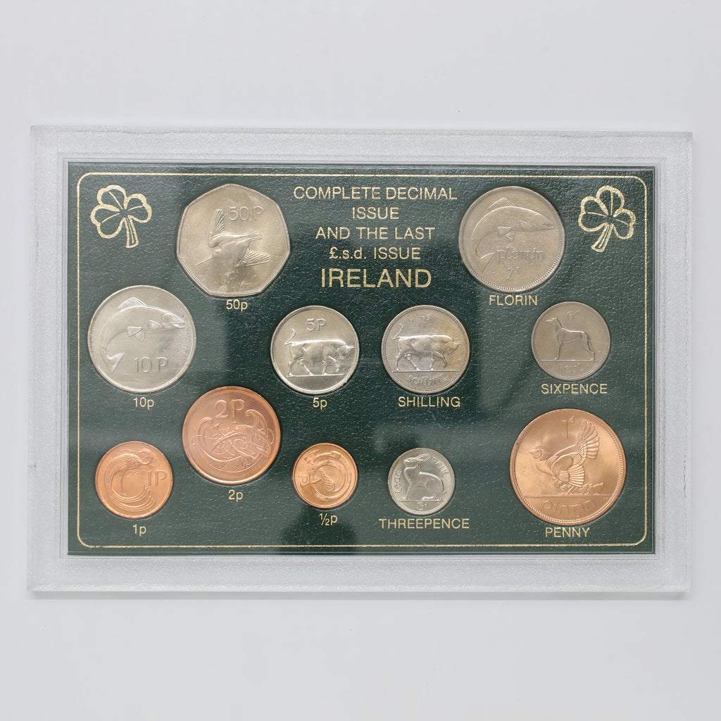 Vintage Ireland Complete Decimal Issue and Last Lsd Type 11-Coin Set (issues)