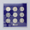 1955-1963 USA Proof Franklin Half Dollars Silver 9-Coin Set (light scuffs)