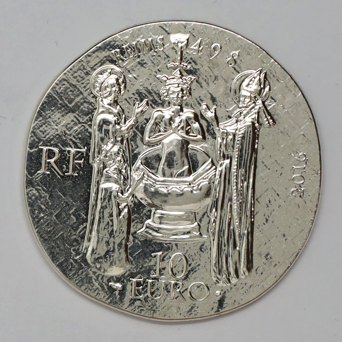 France 2016 10 Euro Femmes de France Reine Clotilde .900 Silver in Case (minor wear)