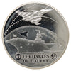France 2015 10 Euro Grands Navires Francais Charles de Gaulle .900 Silver Coin (light wear)