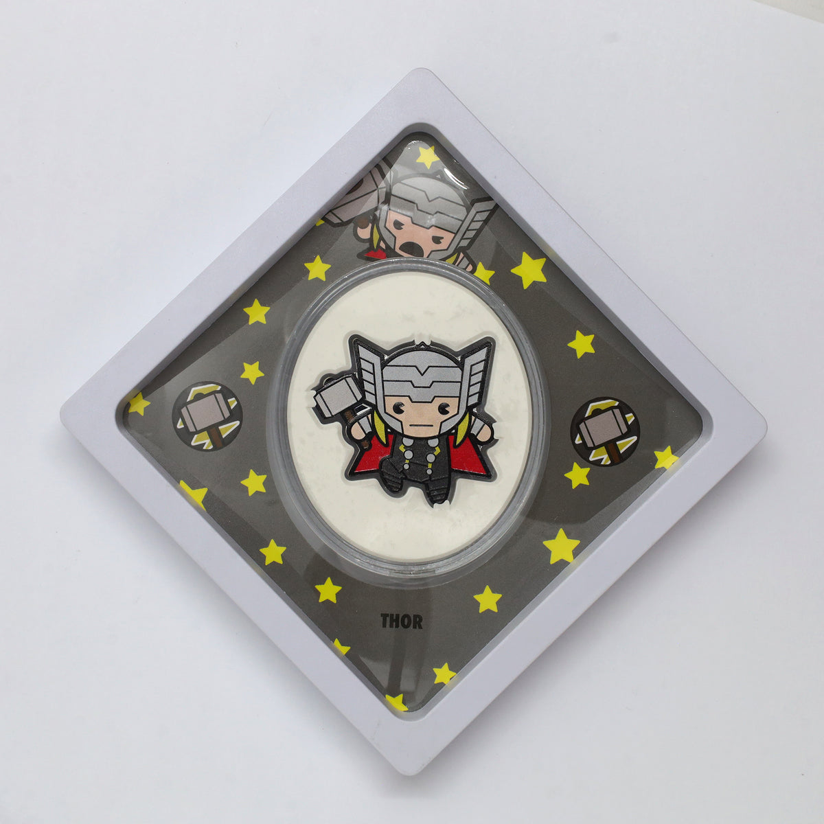 2022 Niue $2 Marvel Kawaii Thor 1oz. .999 Silver Shaped Proof Coin (No Tax) light wear