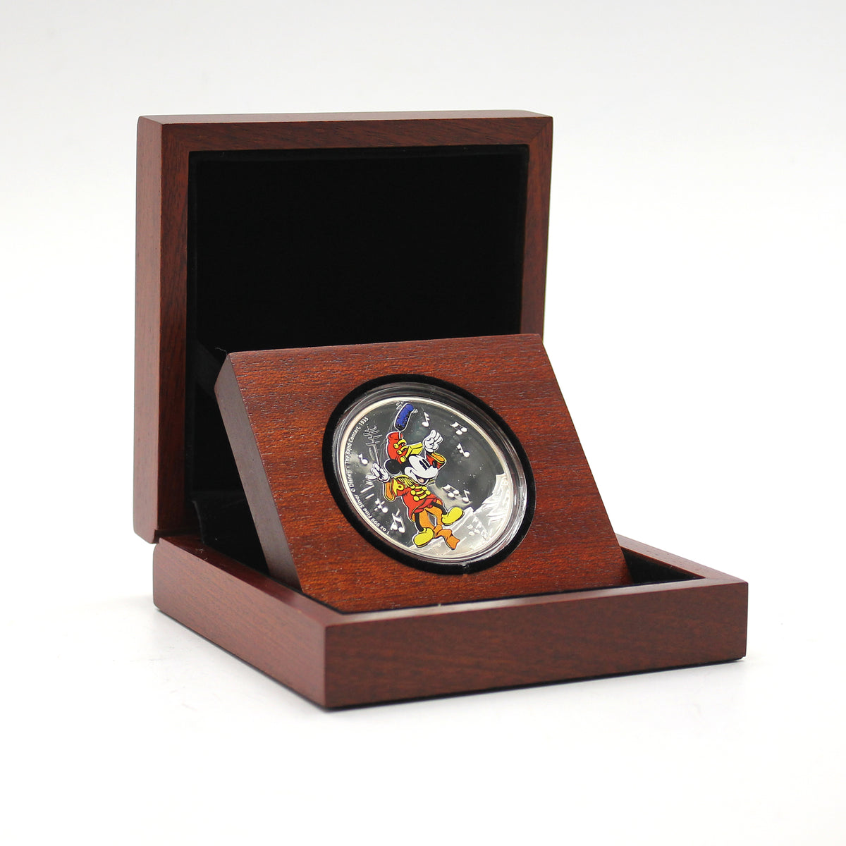2016 Niue $2 Disney Mickey Mouse Band Concert 1oz. .999 Silver Proof (No Tax) light wear