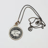 1992 British Columbia Canada 25-cents Sterling Silver Proof Necklace (light wear)