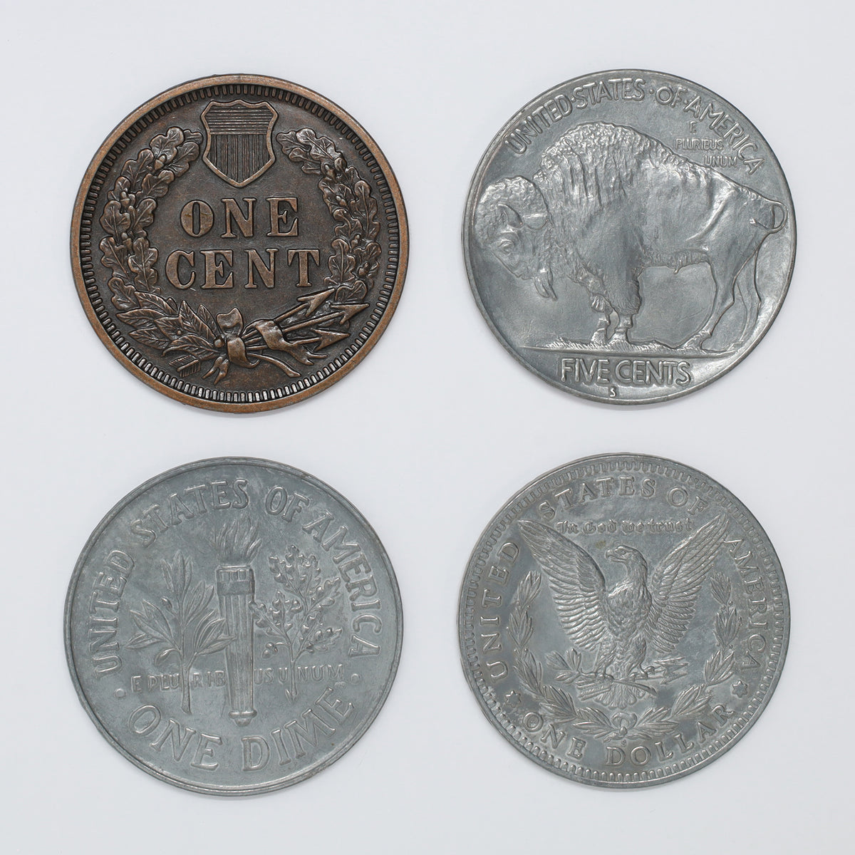 Lot of 4x USA Coin Coasters! 4pcs