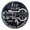 France 2006 1 1/2 Euro St. Peter's Basilica 500th Anniversary .900 Silver Coin (light wear)