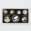 New Zealand 1984 7-Coin Proof Set with Sterling Silver Dollar (light wear)