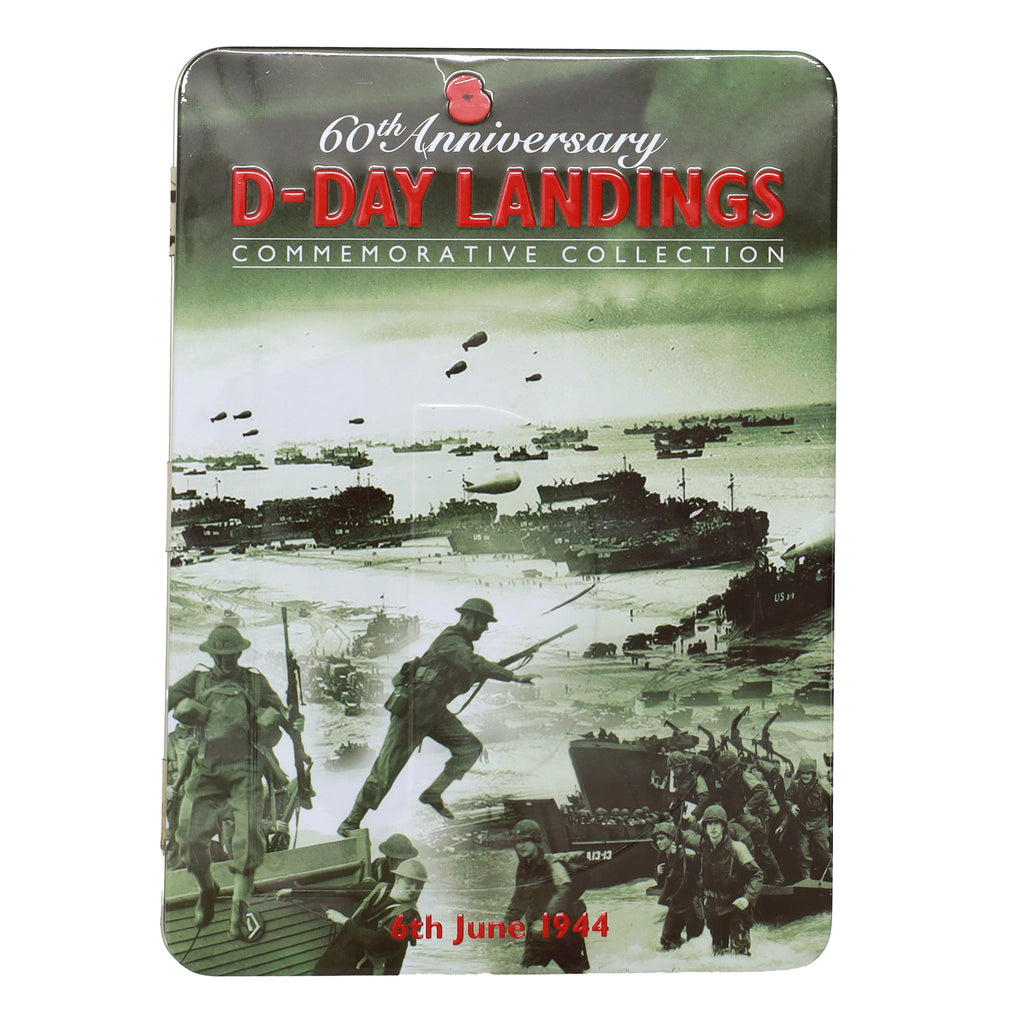 United Kingdom 2004 D-Day 60th Anniversary "Beach Landings" 3-Coin Tin Set (light wear)