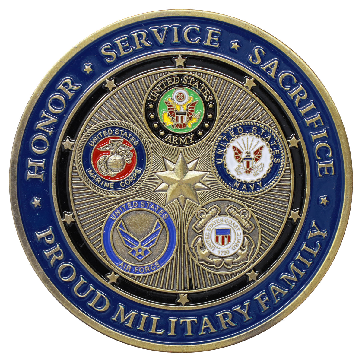 USA Department of Defense Proud Military Family Challenge Coin