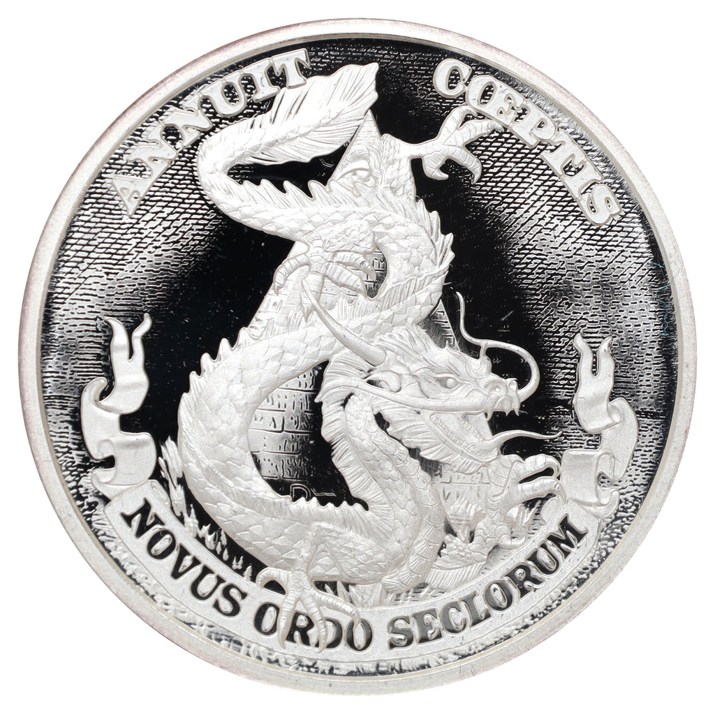 2017 USA Silver Shield Dollar Dragon 1oz. .999 Silver Proof (No Tax)