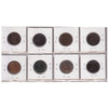 Group Lot of 8x 1859-1909 Canada 1-cents, All VF-EF, 8pcs