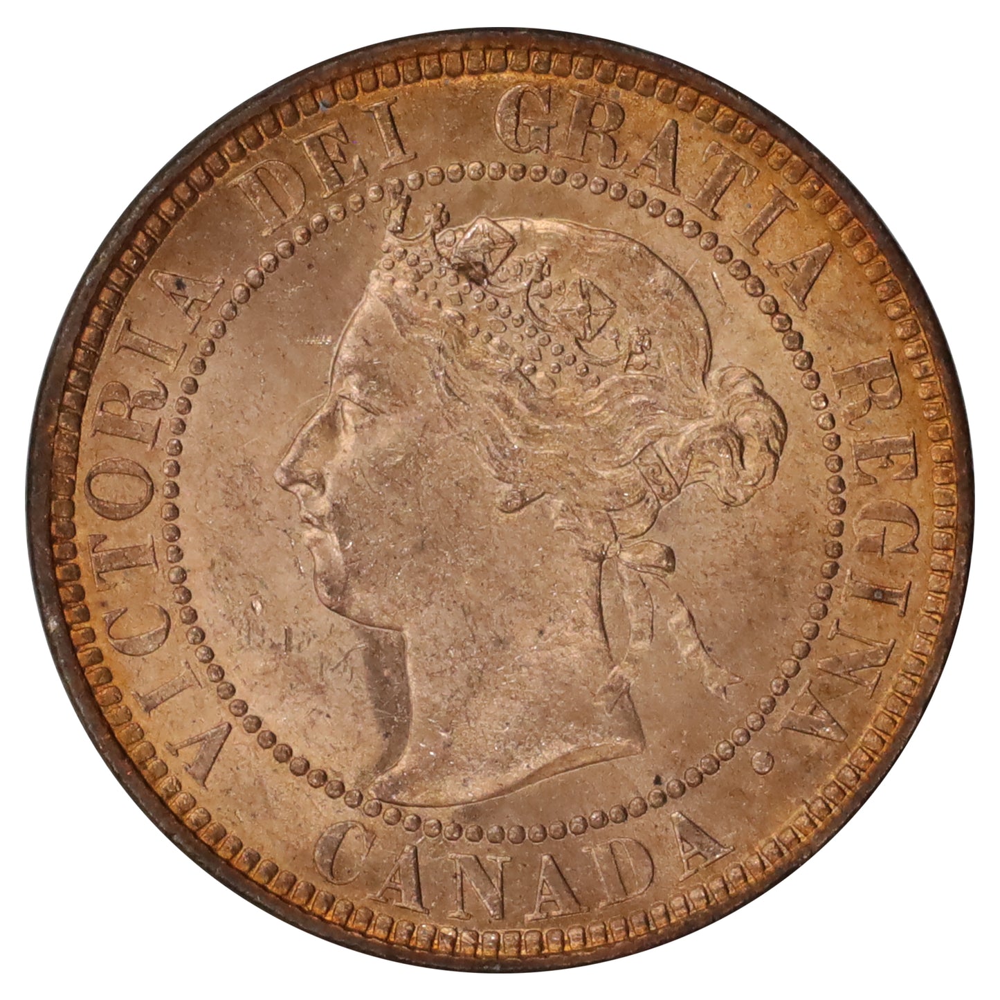 1901 Canada 1-cent Choice Brilliant Uncirculated (MS64) Spots