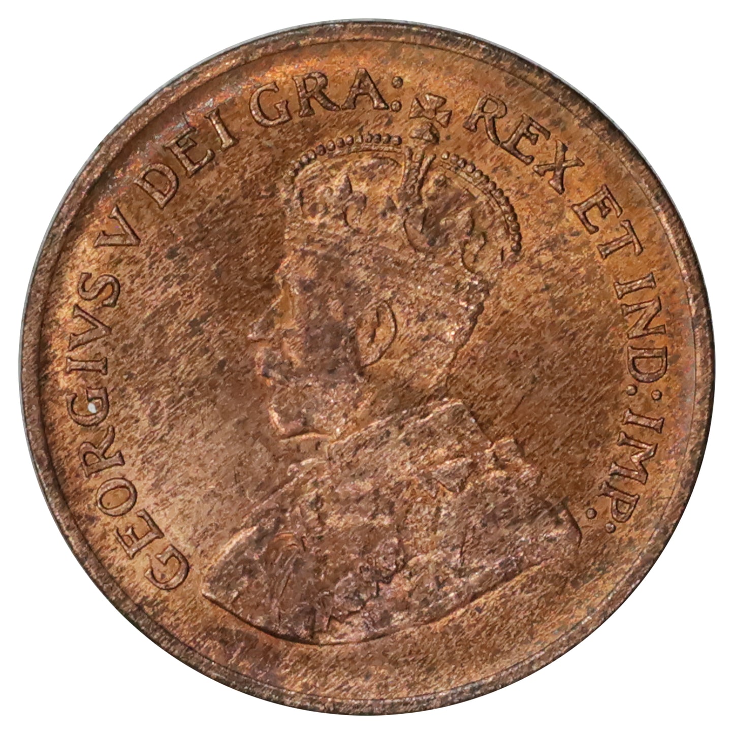 1933 Canada 1-cent Choice Brilliant Uncirculated (MS64) Red & Brown