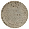 1858 Canada 10-cents Fine (F12) Scratched
