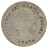 1858 Canada 10-cents Fine (F12) Scratched