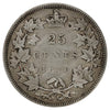 1870 Canada 25-cents F-VF (F15) Scratched