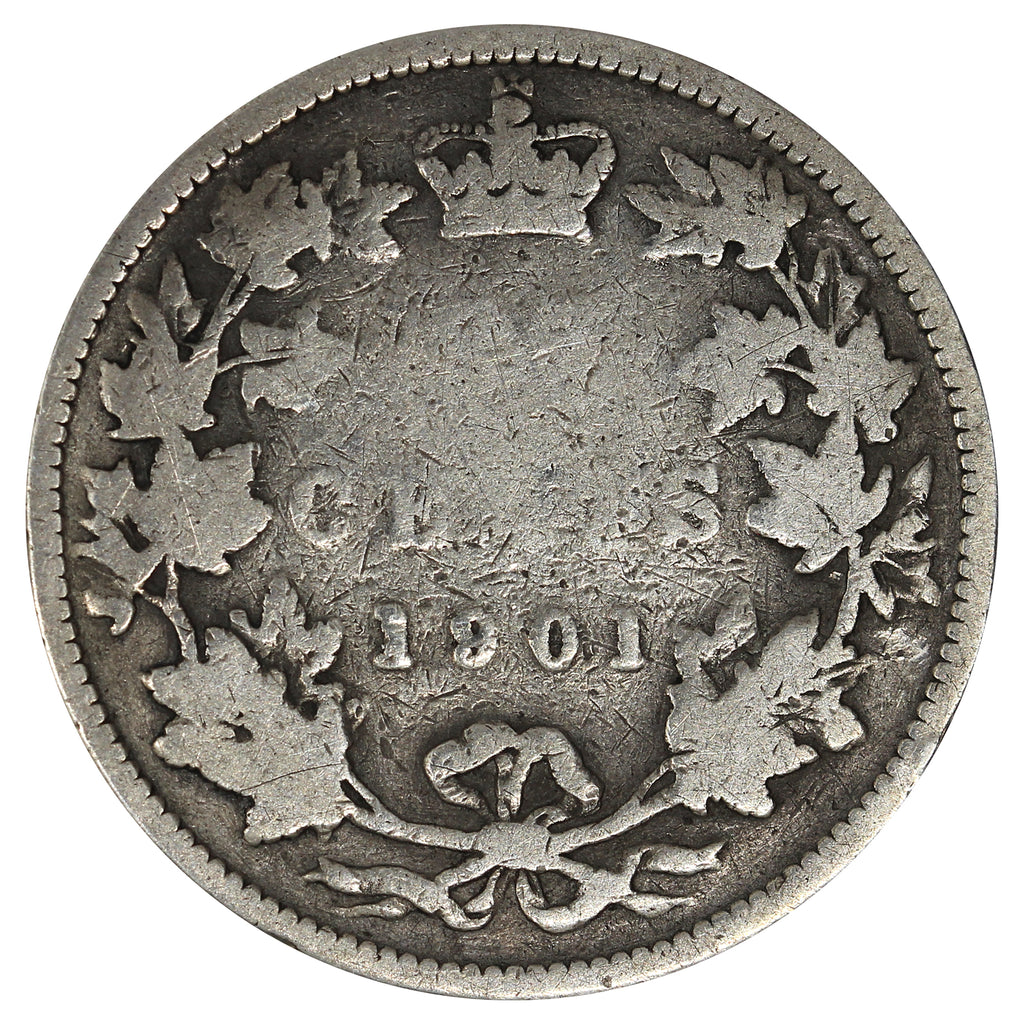 1901 Canada 25-cents Good (G4) Impaired