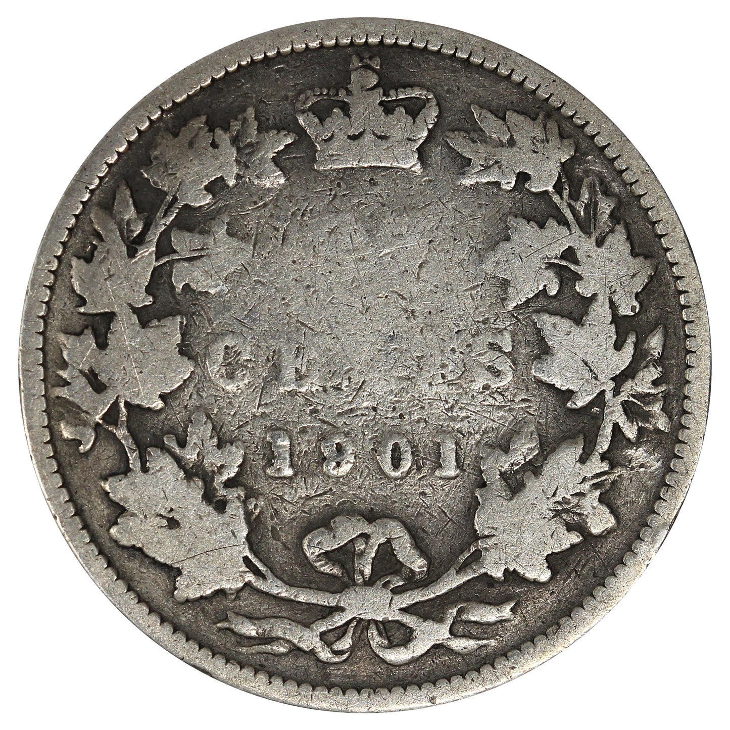 1901 Canada 25-cents Good (G4) Impaired