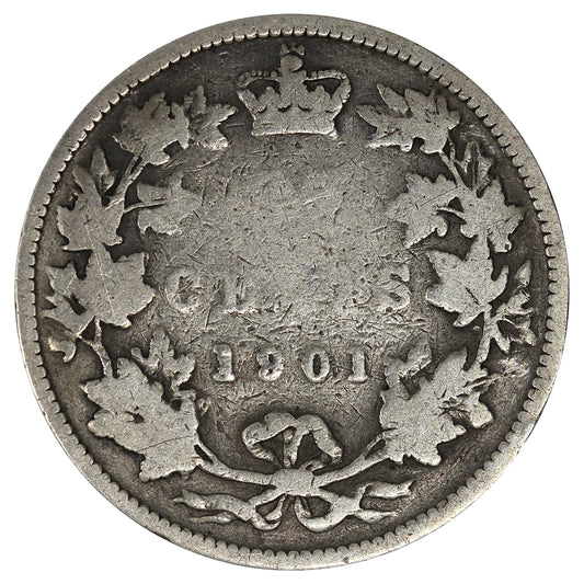 1901 Canada 25-cents Good (G4) Impaired