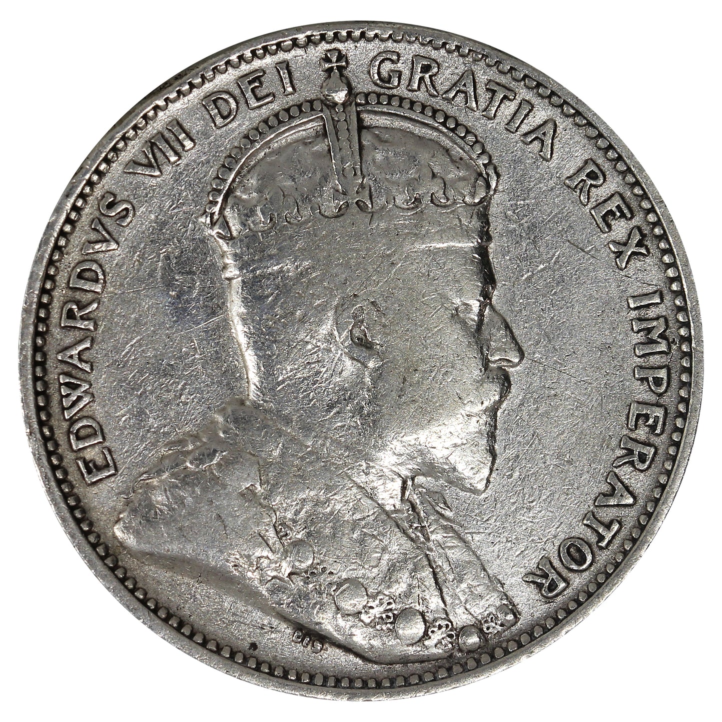 1909 Canada 25-cents F-VF (F15) Impaired