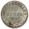 1940 Re-Engraved Date Newfoundland 10-cents Extra Fine (EF40) Scratched