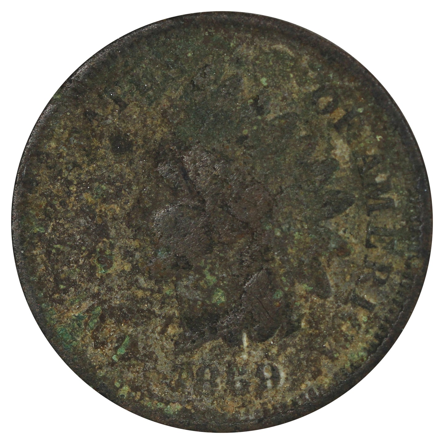 1869 USA Cent Good (G4) Impaired