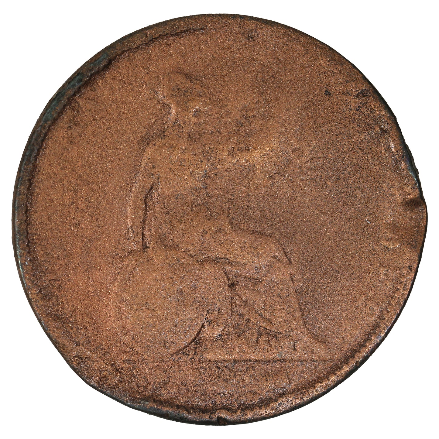 Great Britain 1834 Halfpenny Good (G4) Impaired