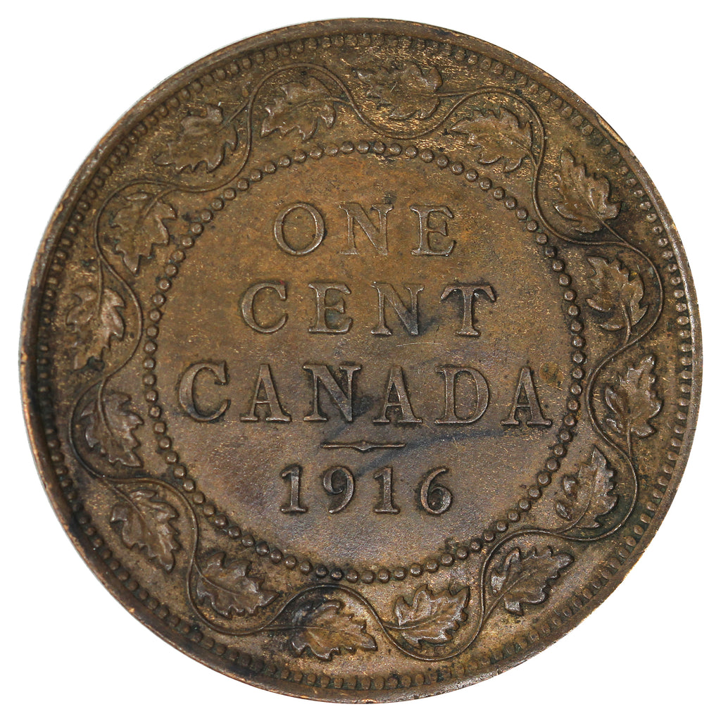 1916 Canada 1-cent Uncirculated (MS60) Toned