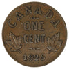1926 Canada 1-cent VF-EF (VF30) Scratched, marks, or impaired