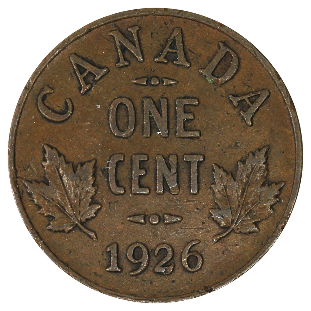 1926 Canada 1-cent VF-EF (VF30) Scratched, marks, or impaired